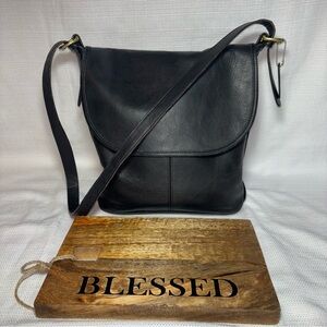 Vintage COACH Black Whitney Flap Bag 4115
